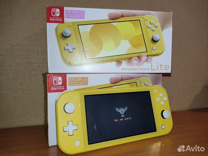 Новая Nintendo switch lite прошитая picofly