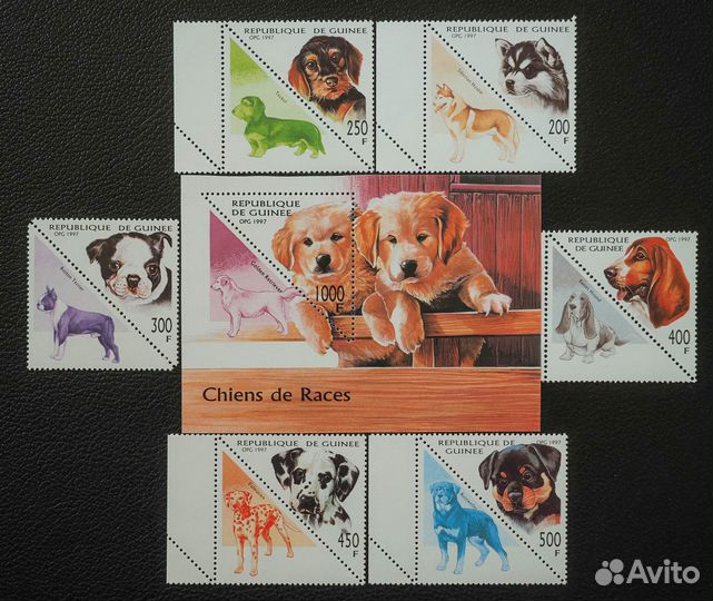 Марки фауна не гашеные