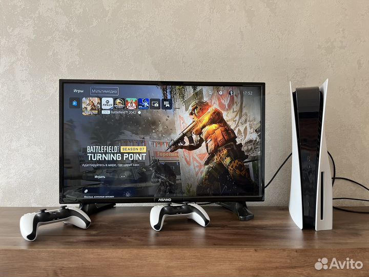 Sony PlayStation 5 с дисководом 2 джойстика