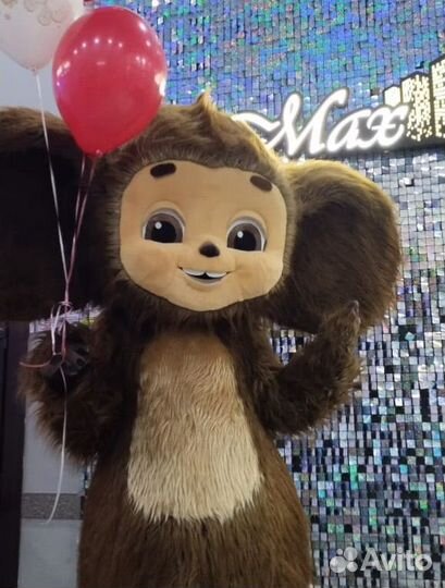 Поздравление от чебурашки, ростовые куклы