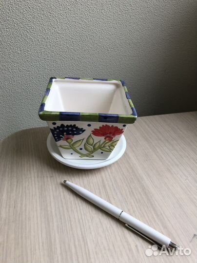 Горшок для цветов керамический