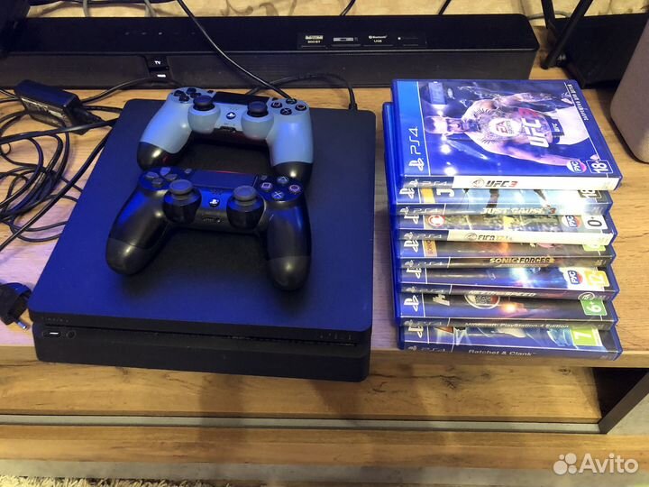 Sony playstation 4 slim с играми