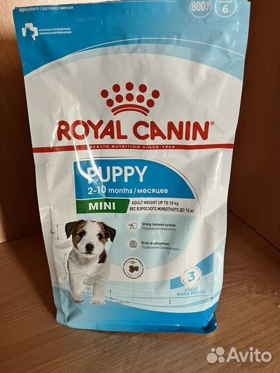 Сухой корм для щенков