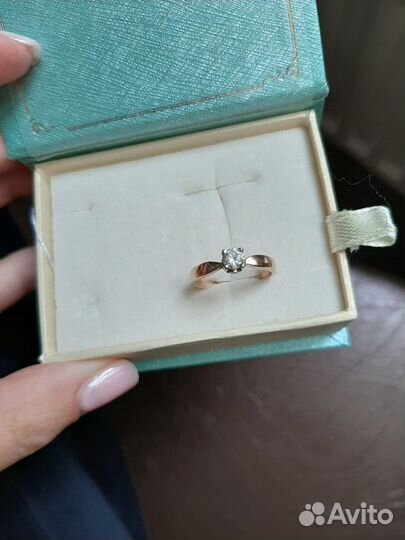 Кольцо золотое 15 размер