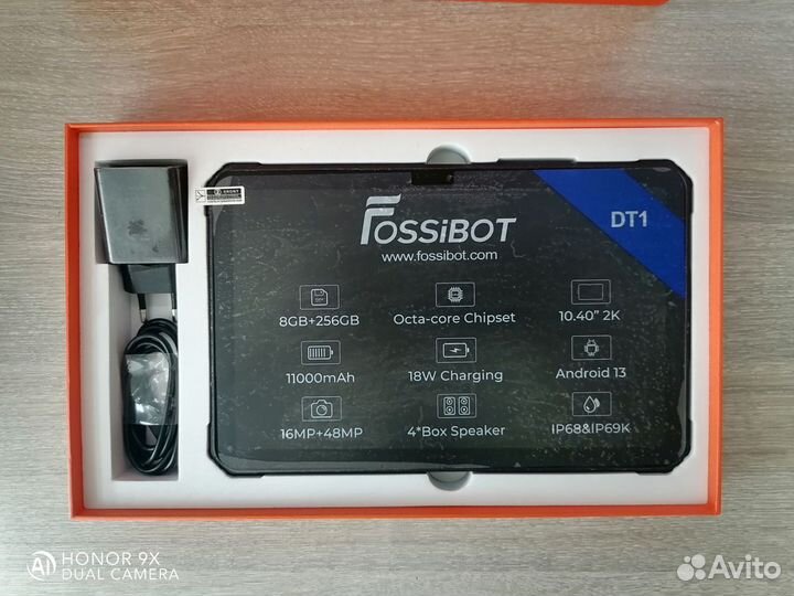 Планшет Fossibot DT1 с необходимыми допами