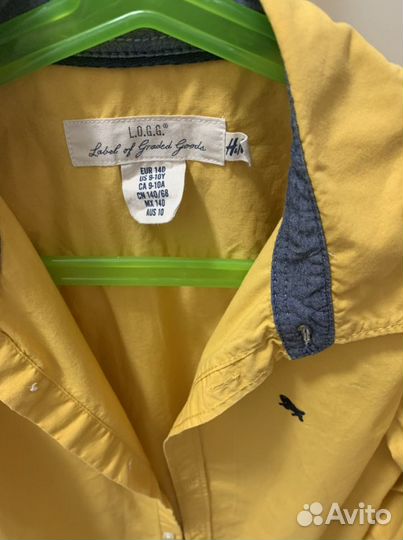 Рубашка hm на мальчика 140