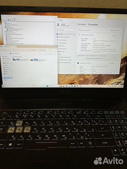 17.3 Asus Tuf 1650;16GB;SSD