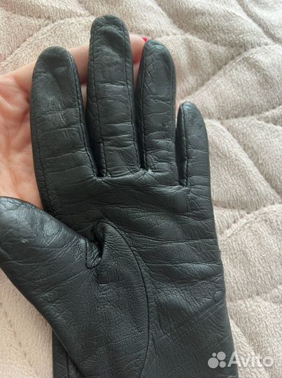 Перчатки из натуральной нежной телячей кожи(7р-р)