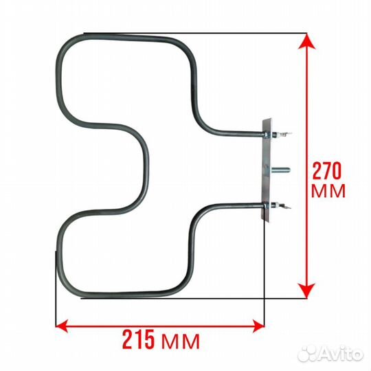 Тэн 1000w для плит Дарина, Ладога, Лысьва, De-lux