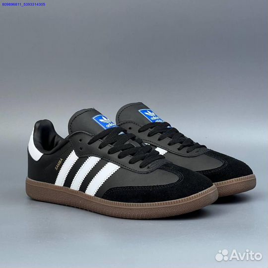 Кроссовки Adidas Samba Black (Арт.67421)