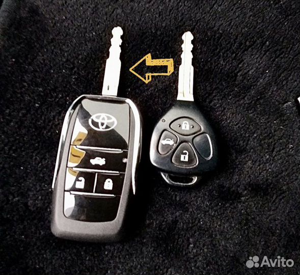 Рестайлинговый выкидной ключ зажигания Toyota