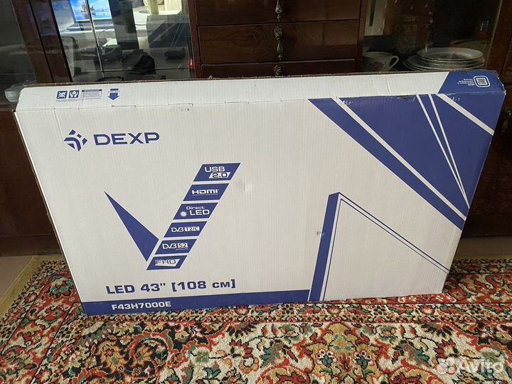 Телевизор LED dexp 43”