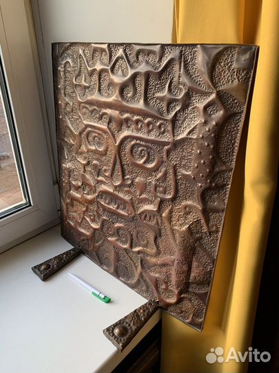 Панно чеканка авторская винтаж