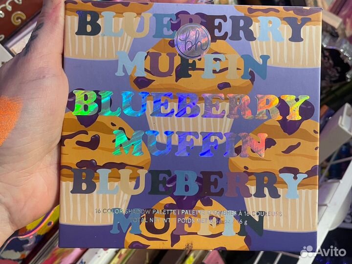 Палетка теней bh cosmetics blueberry muffin