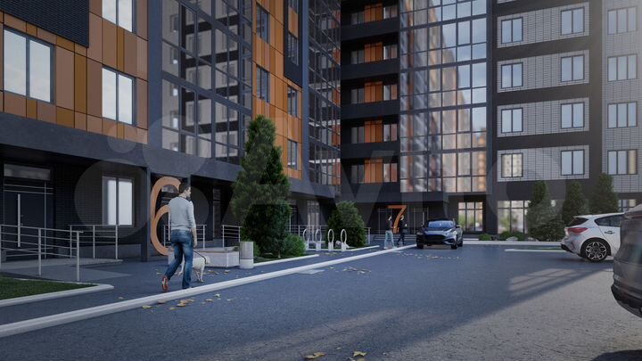 1-к. квартира, 40,3 м², 10/12 эт.