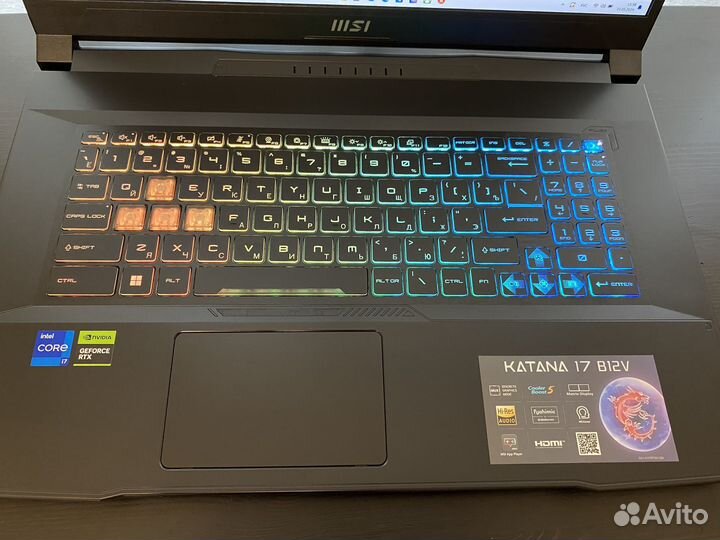 Игровой ноутбук MSI katana 17/17.3
