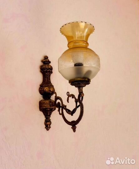 Настенный светильник бра бронза