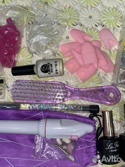 Гель лак, аппарат для маникюра, верхние формы