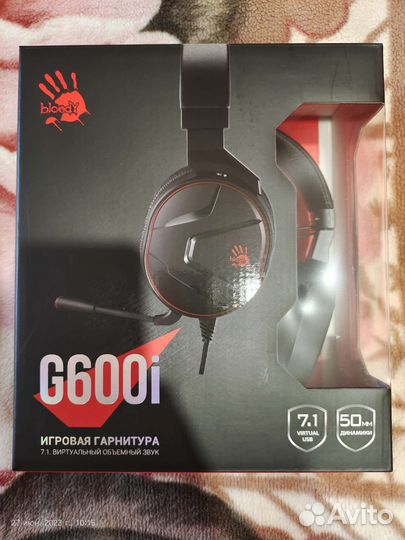 Гарнитура игровая A4tech Bloody G600i