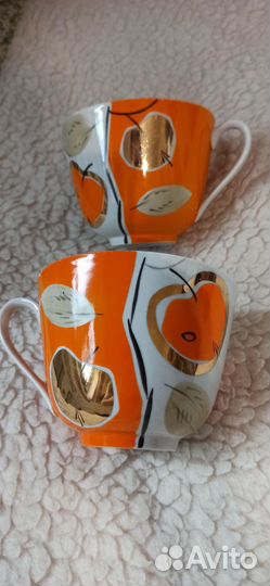 Чашка СССР дулево яблоко фарфор советская посуда