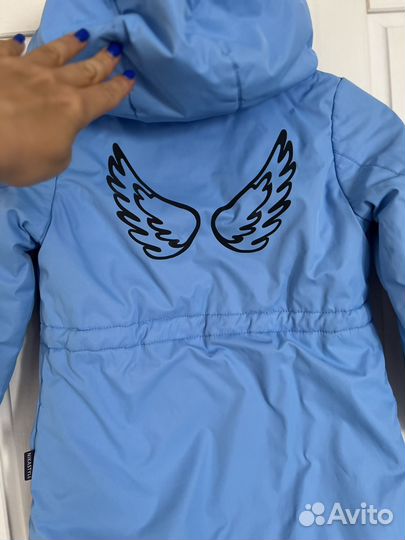 Куртка-парка для девочки демисезонная р 116-122