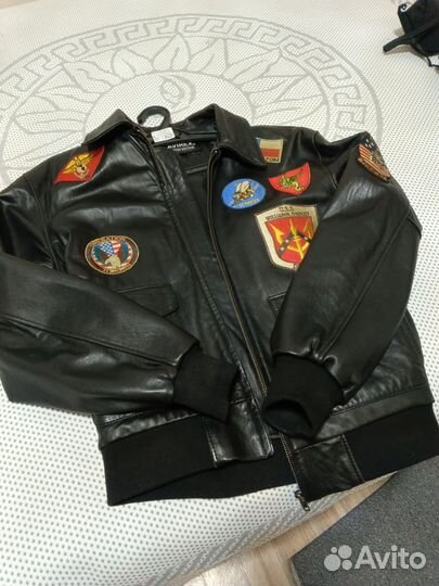 Кожаная куртка мужская pilot