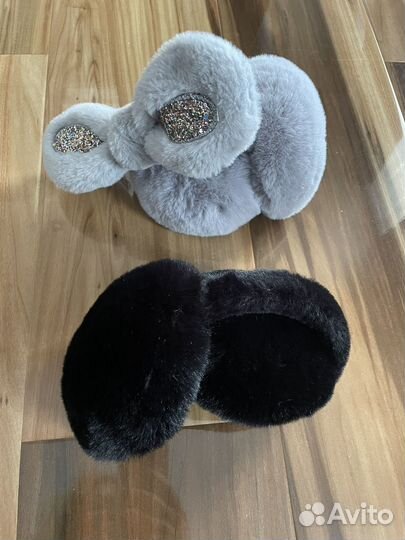 Меховые наушники