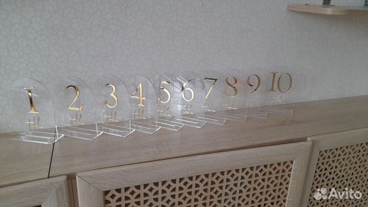 Номерки на столы, номера на столы, цифры