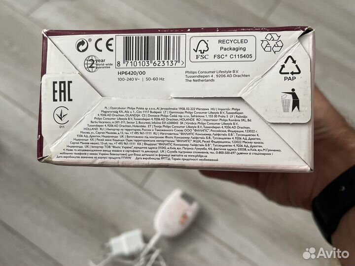 Эпилятор Philips HP6420 Satinelle