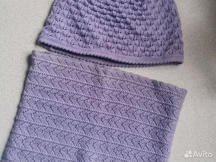 Комплект шапка, шарф