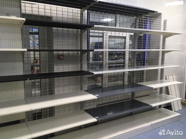 Стеллажи торговые металлические для магазина