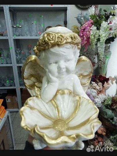 Фигурка статуэтка ангел, конфетницы ангел