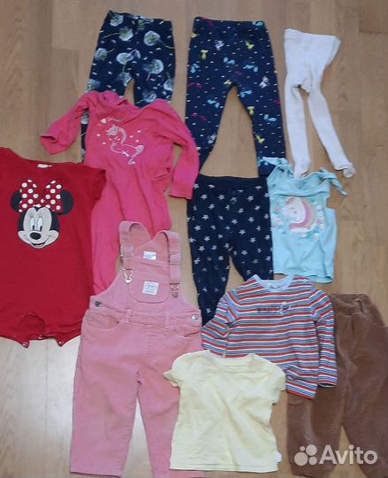 Вещи пакетом на девочку, 80-86