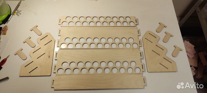 Подставка для красок Vallejo 63 ячейки, без клея