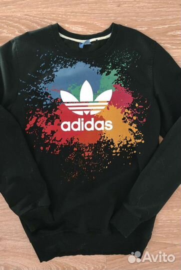 Свитшот, джемпер черный Adidas 12-14 лет