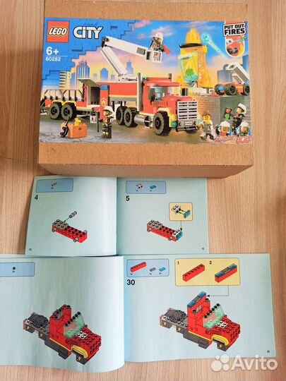 Lego 60282City -Команда пожарных -Пожарная машина