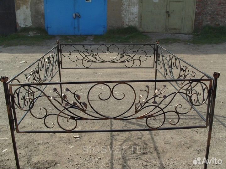 Готовая ограда.установка