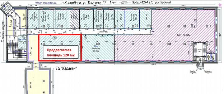 Торговая площадь, 120 м²