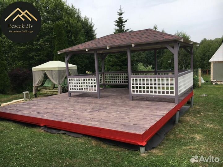 Беседка из бруса