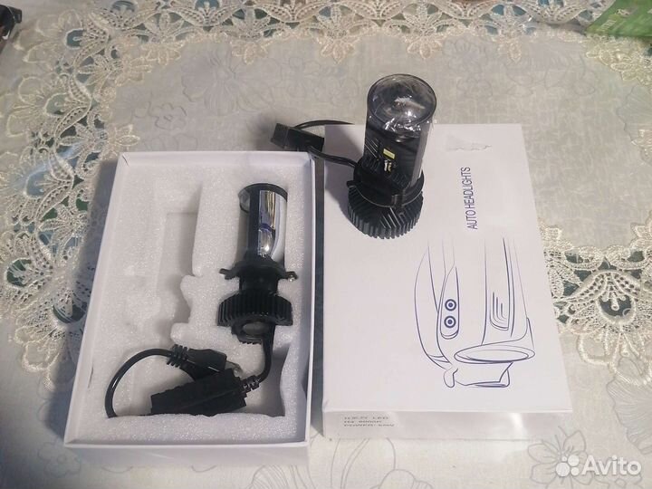 Лед лампы h4 с линзой