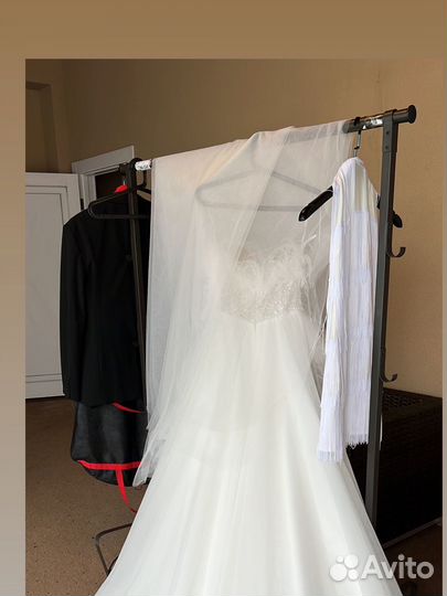 Отпаривание свадебного платья