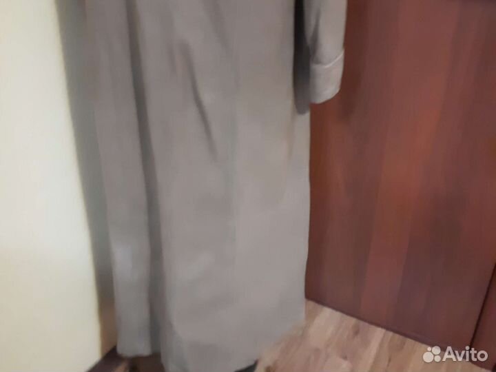 Пальто кожанное и драповое