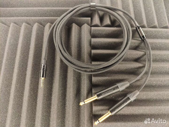 Jack 3,5 st на 2 jack 6,3 Neutrik, L-4E3-1P