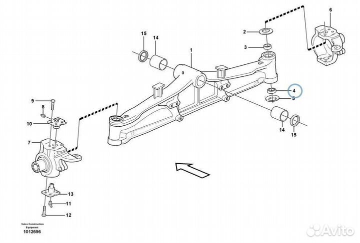 87523063 Подшипник шкворня сферический