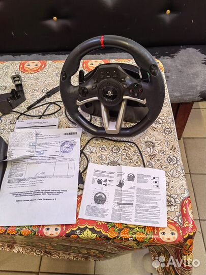 Игровой руль с педалями для ps4
