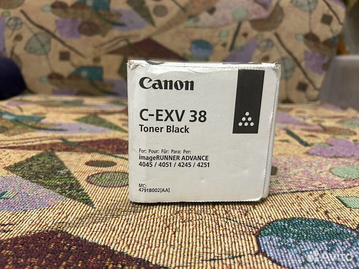 Картридж Canon C-EXV38 Black (Оригинал)