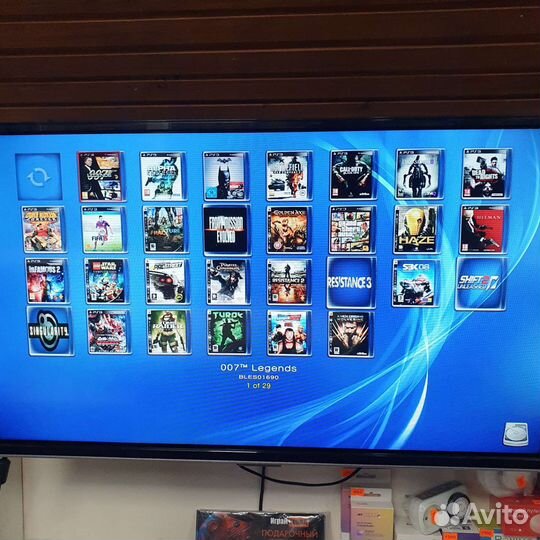 Sony PS3 1000GB, 2 геймпада, 29 игр