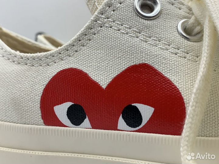 Converse comme des garcons белые