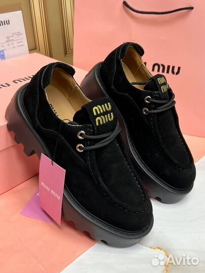 Оксфорды Туфли Лоферы Miu Miu Размер 36-40