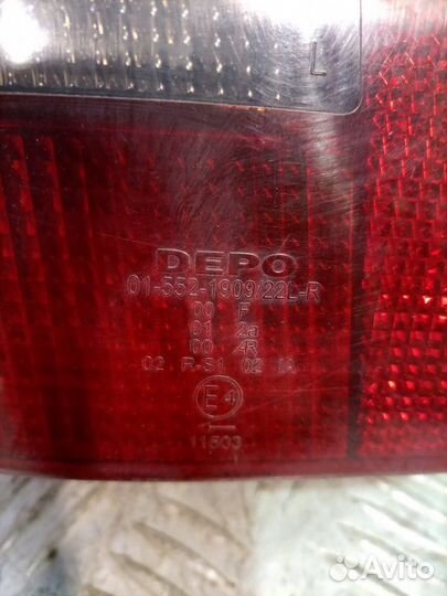 Фонарь задний левый Peugeot Partner малометражный